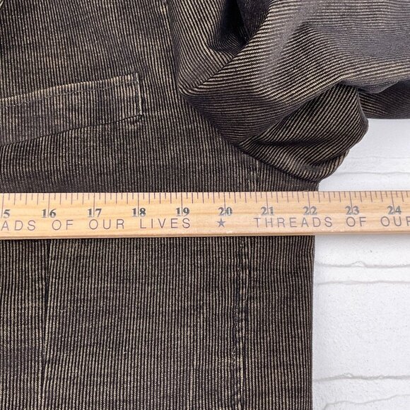 Blue Pronto Uomo Blazer Men‎ Large Black Tan Corduroy Retro Rock Casual Jacket - Picture 9 of 14